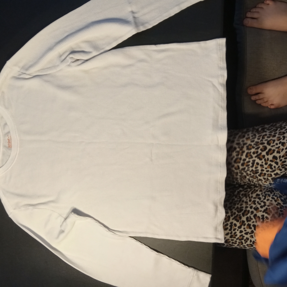 Cat & Jack White Long Sleeve Tee Relaxed Fit